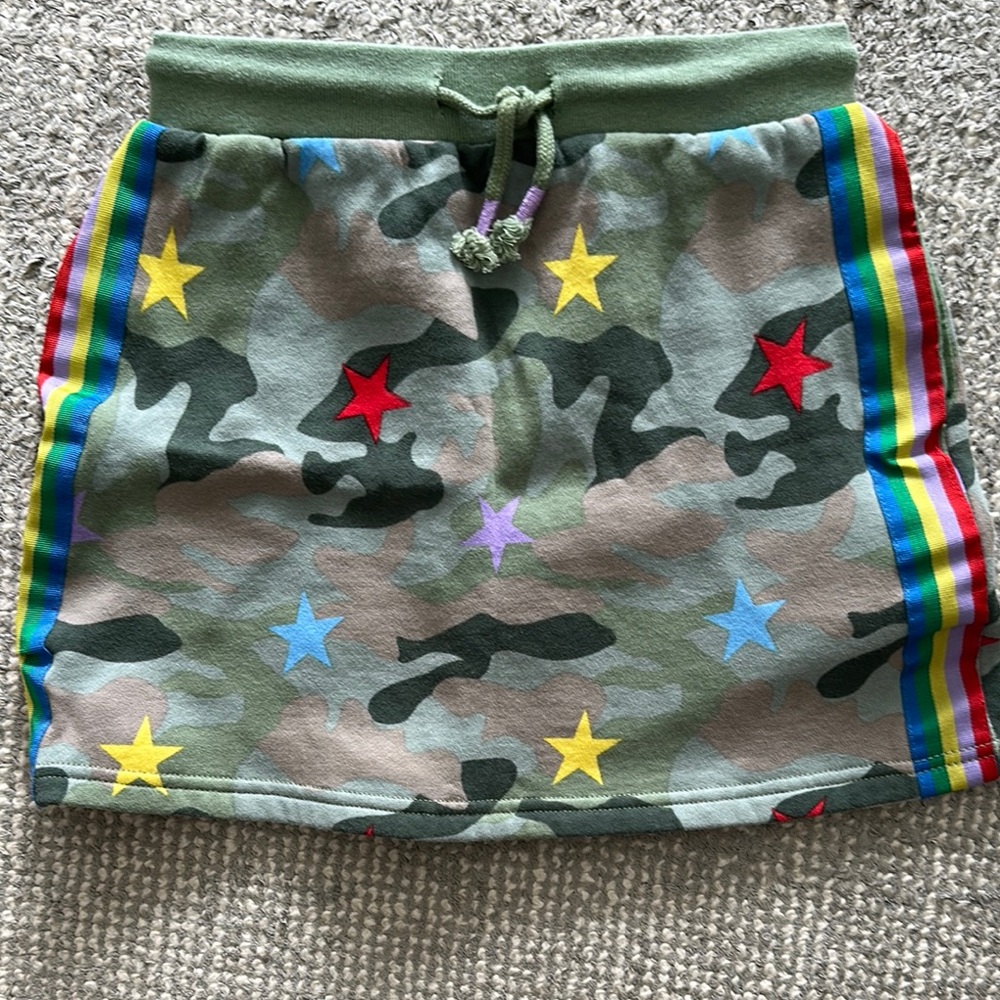 Boden Green and Red Skirt with Playful Accents